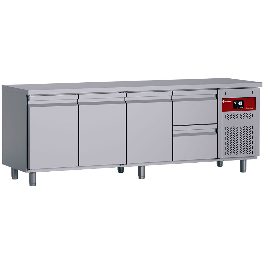 Mesa de refrigeración compuesta por :
