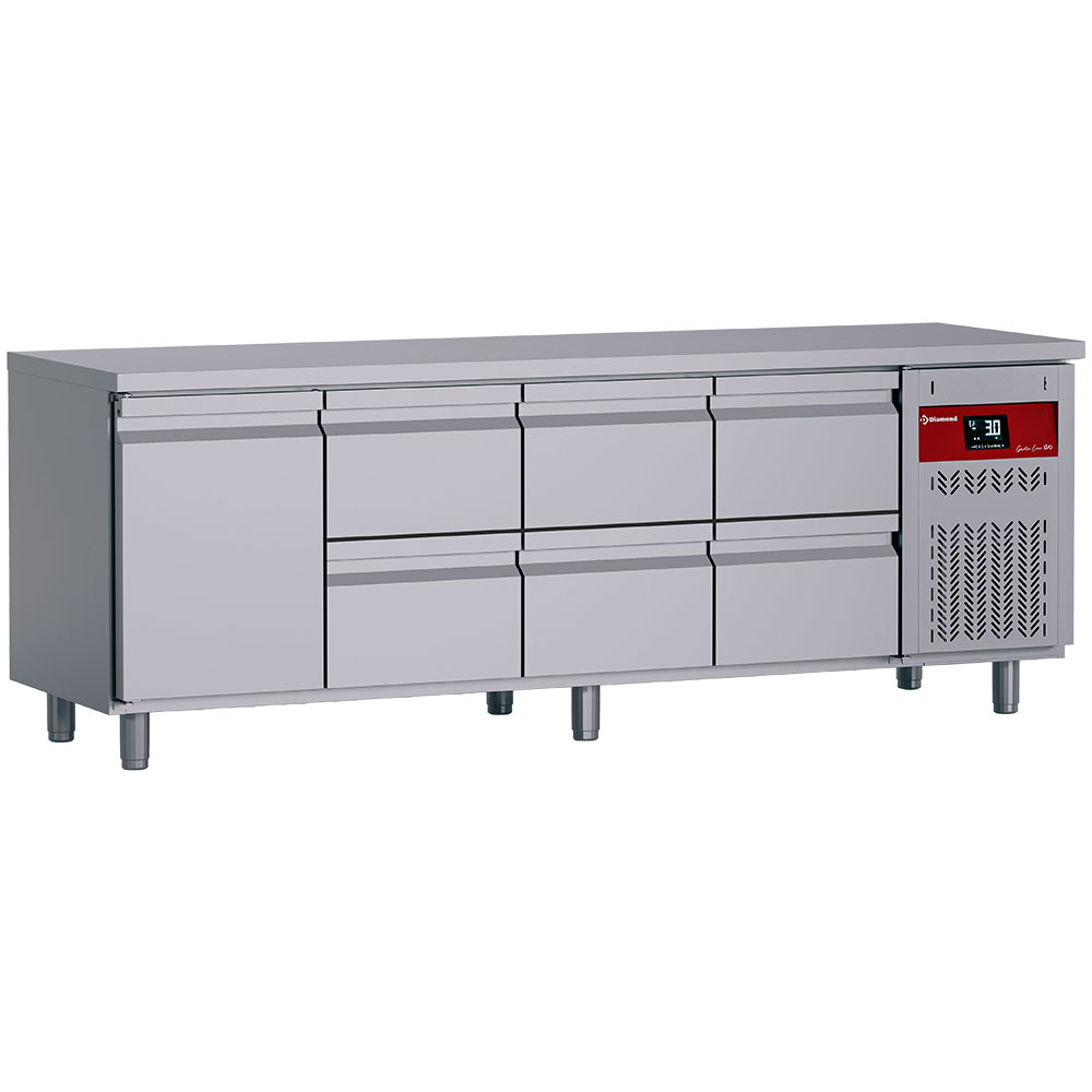 Mesa de refrigeración compuesta por :