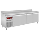 Mesa frigorífica "mural" ventilada, grupo a la izquierda, 4 puertas GN 1/1, 550 litros