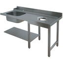 Mesa de entrada para pre lavado "derecha"