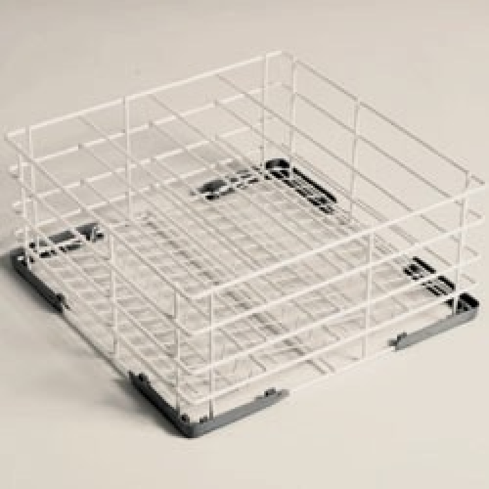 Cesta para vasos en Rilsan 4 comp. "fondo inclinado"