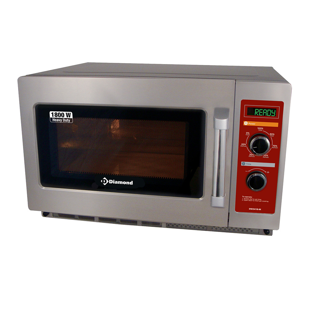 Micro-ondas inox. (GN 2/3),1800 W. (34 Lt), Mecánico