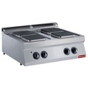 Cocina eléctrica, 4 placas cuadradas -TOP-