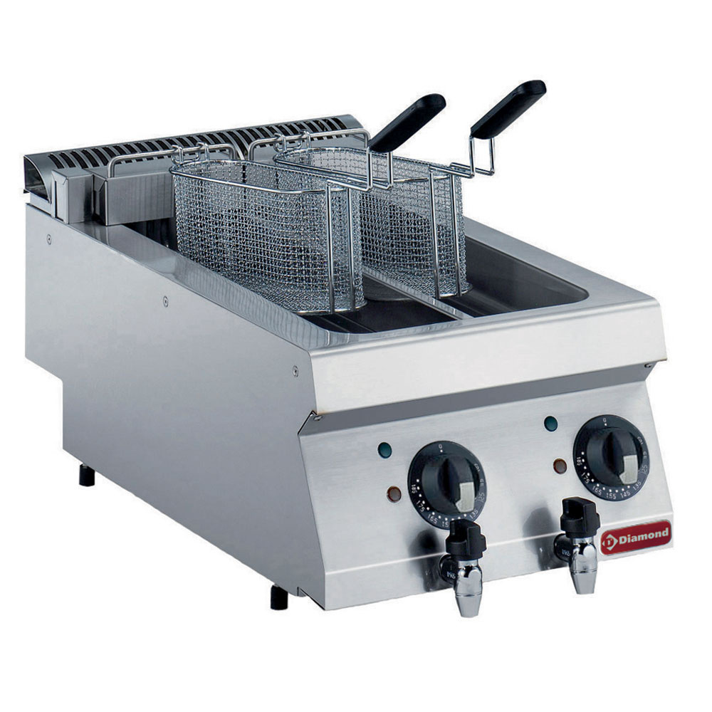 Freidera eléctrica con 2 cubeta de 5 litros -TOP-