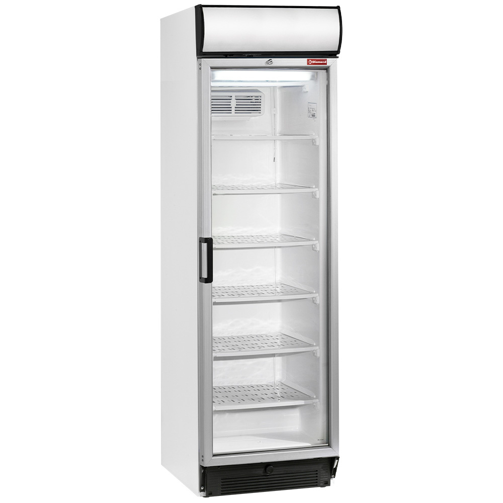 Vitrina T° negativa, estática / ventilado 380 litros, cajón luminoso