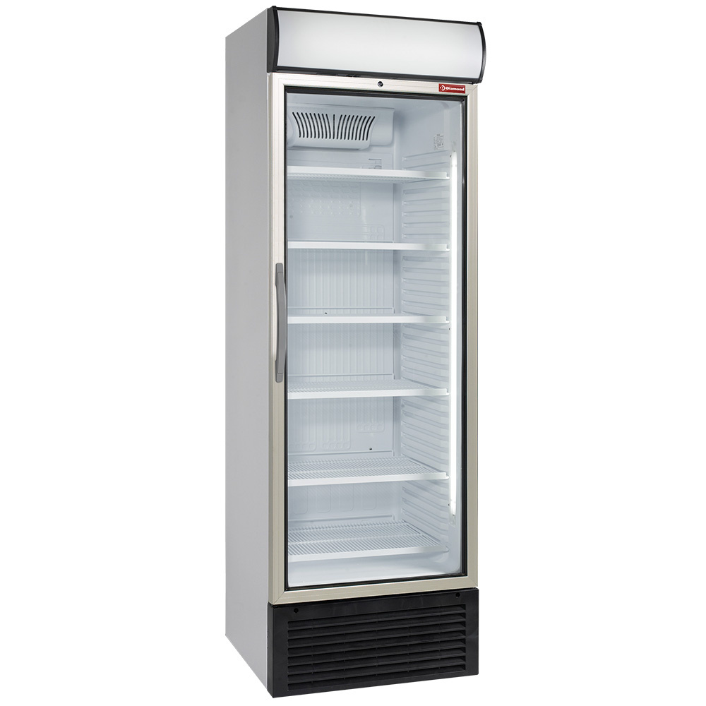 Vitrina T° positiva ventilado 500 litros, con cajón luminoso