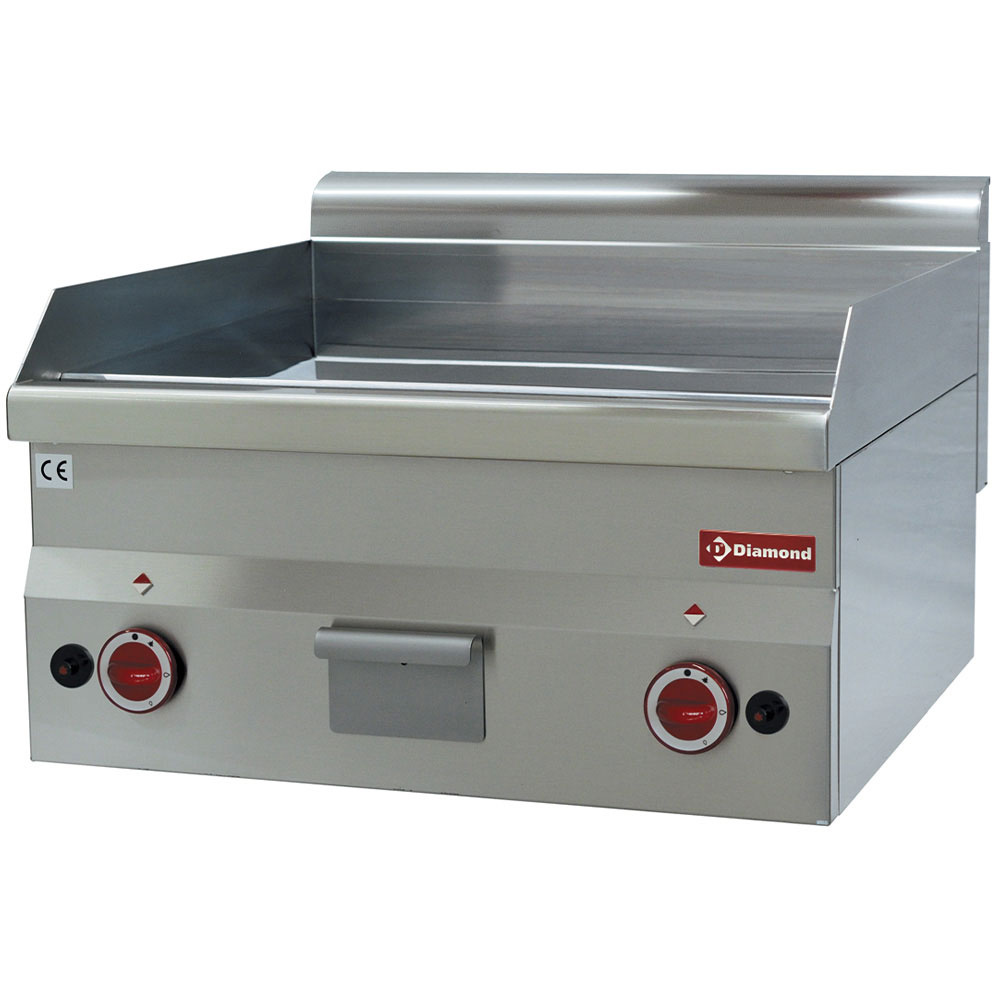 Cocina de plancha eléctrica, lisa "cromo" -Top-