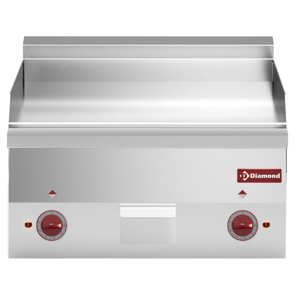 Cocina de plancha eléctrica, lisa "cromo" -Top-