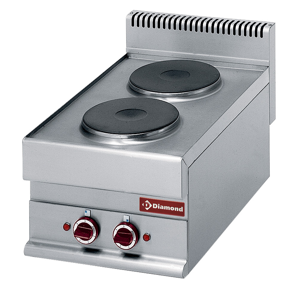 Cocina eléctrica con 2 placas -top- "Alpha 650"