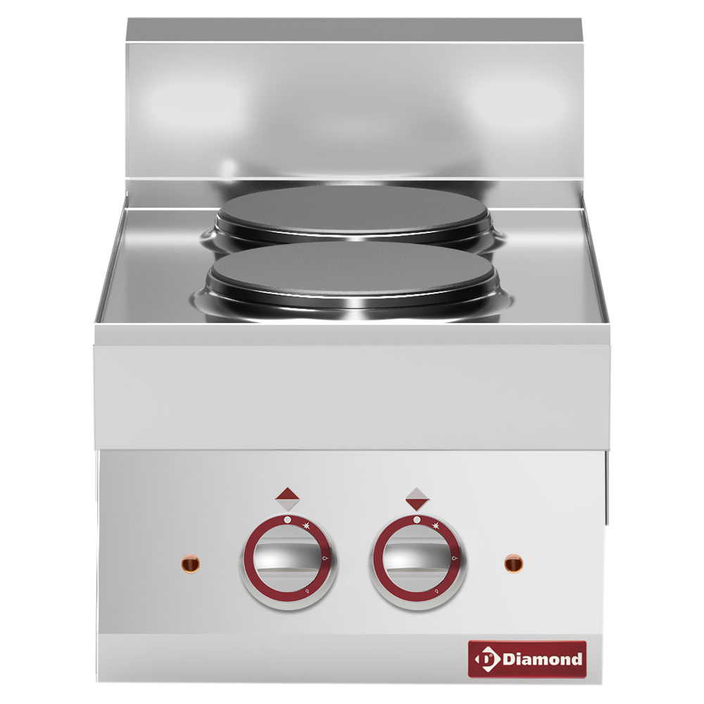 Cocina eléctrica con 2 placas -top- "Alpha 650"