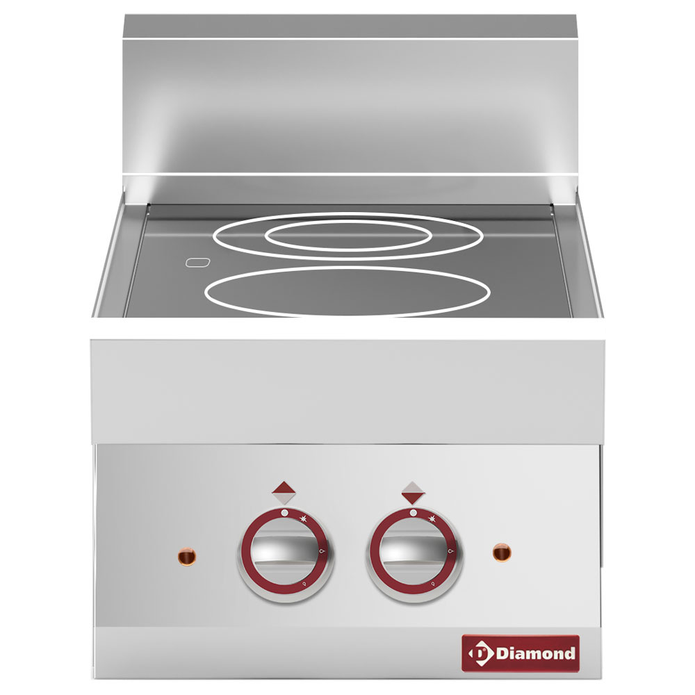 Cocina eléctrica en vitrocerámica 2 zonas -Top-