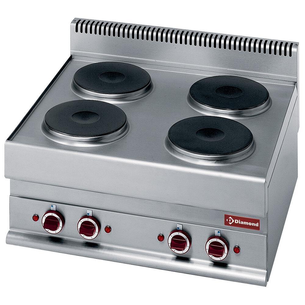 Cocina eléctrica con 4 placas -Top-