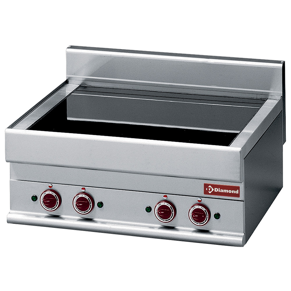 Cocina eléctrica en vitroceramica 4 planchas -top- "Alpha 650"