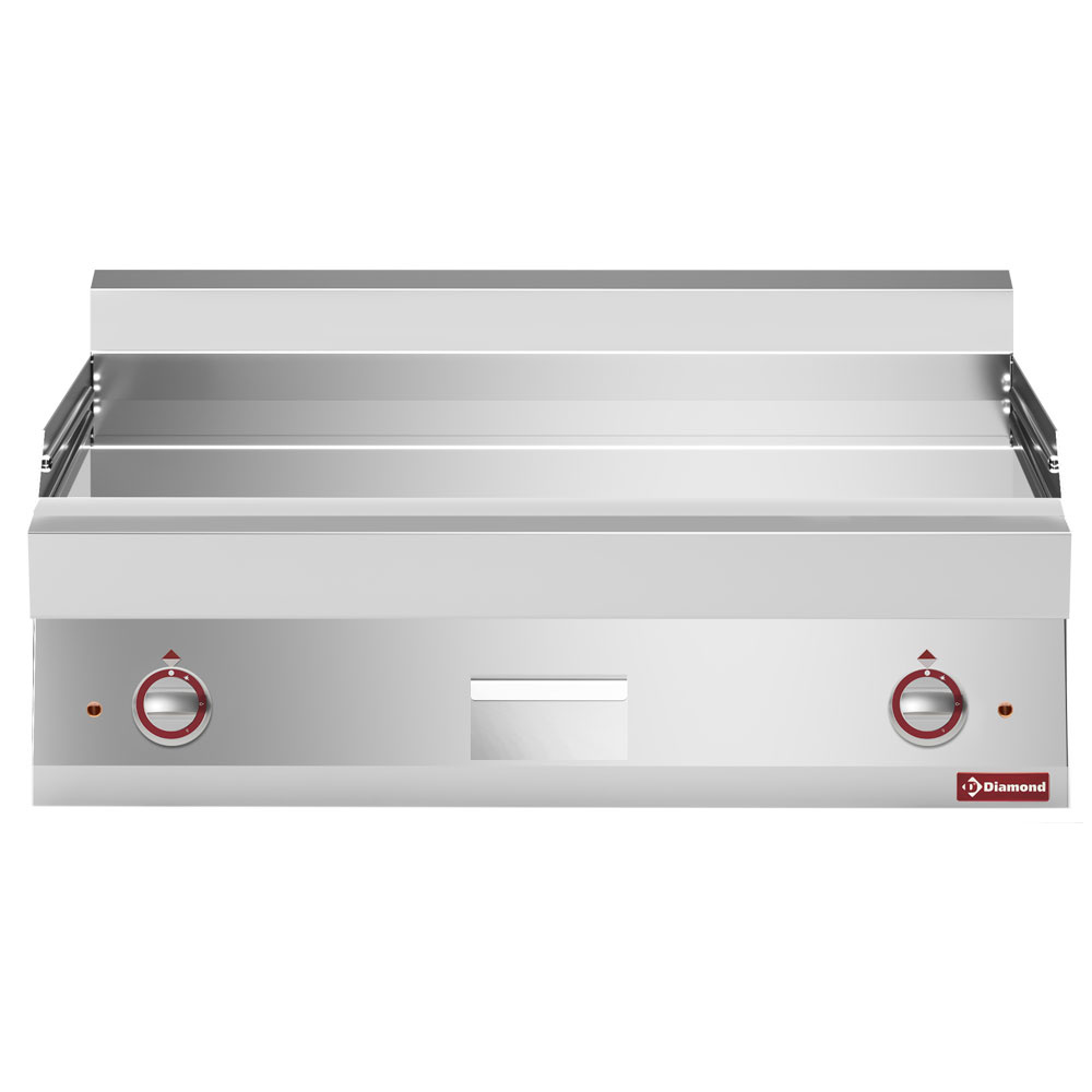 Cocina de plancha eléctrica EXTRA ANCHO lisa cromo