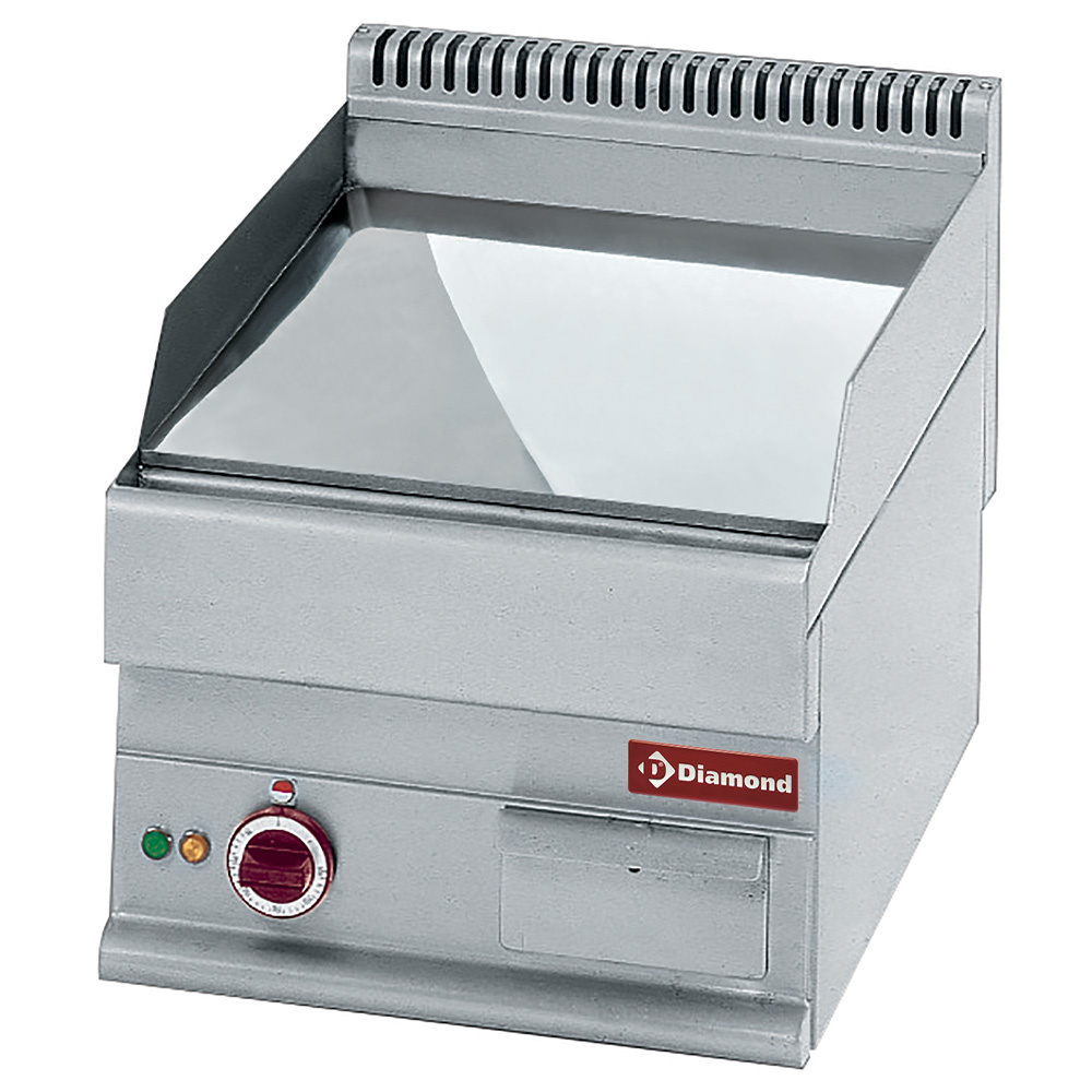 Cocina de plancha eléctrica lisa -Top- cromo duro "50 µm"