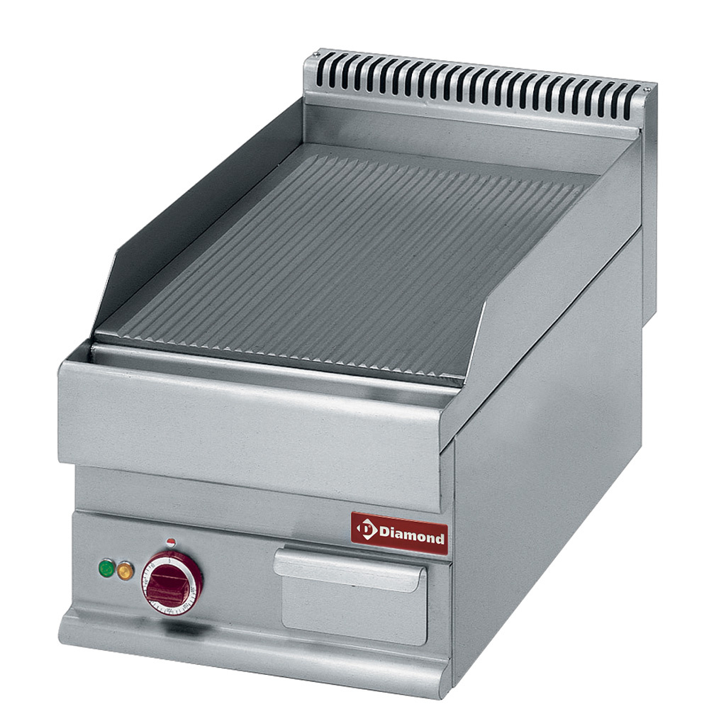 Cocina de plancha eléctrica ranurada -top- "Alpha 650"