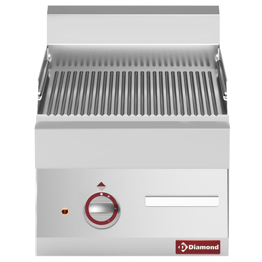 Cocina de plancha eléctrica ranurada -top- "Alpha 650"