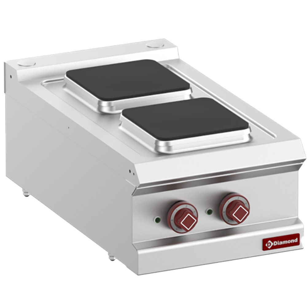 Cocina eléctrica de 2 placas cuadrado -Top-