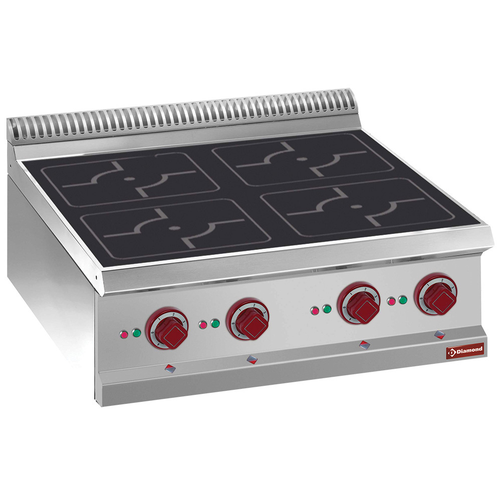 Cocina eléctrica, 4 fogones de inducción -Top-