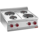 Cocina eléctrica de 4 placas redondas -Top-