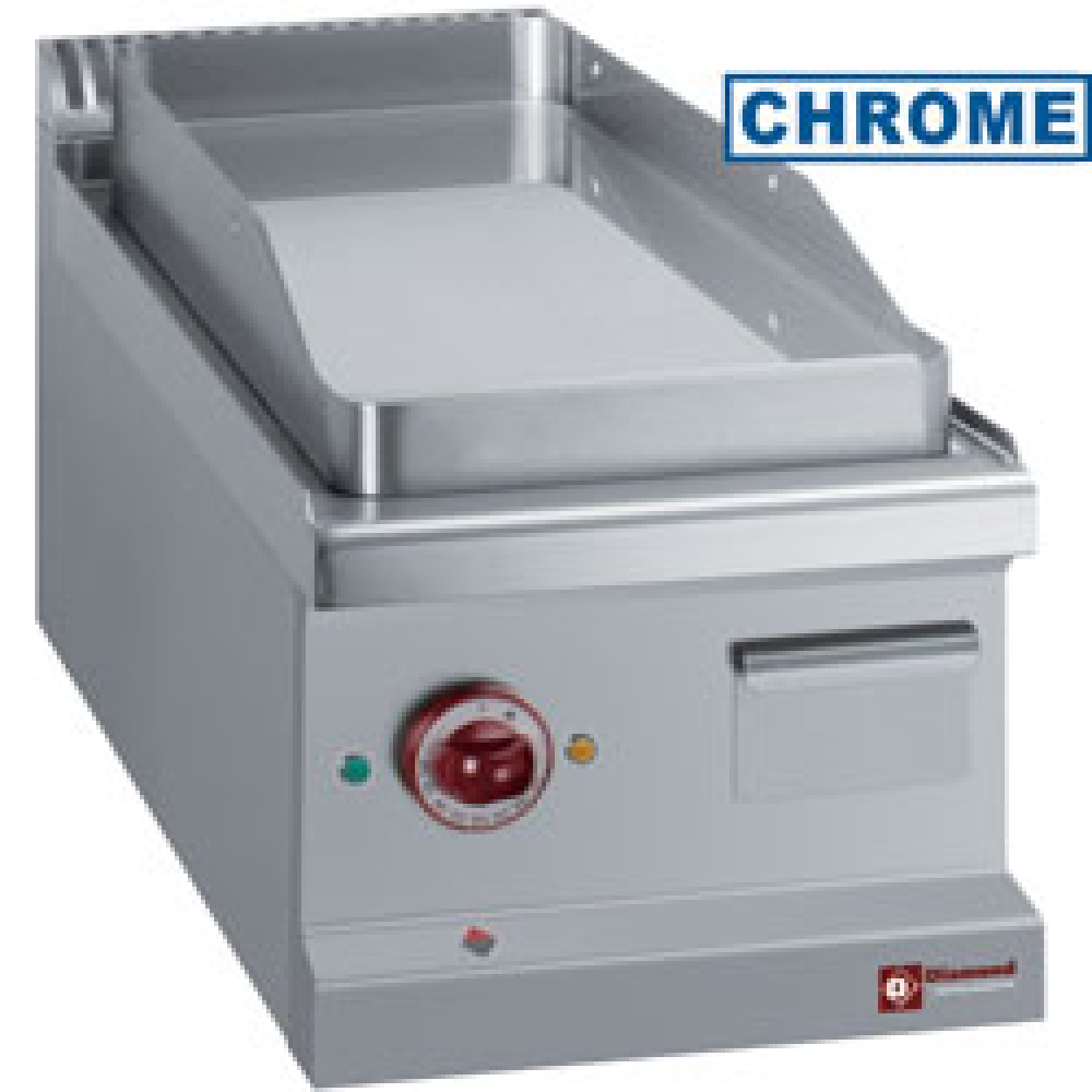 Cocina eléctrica de plancha lisa, cromo duro 50 µm -Top-