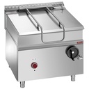 Sarten basculante eléctrico, cuba en inox 80litros, sobre mueble