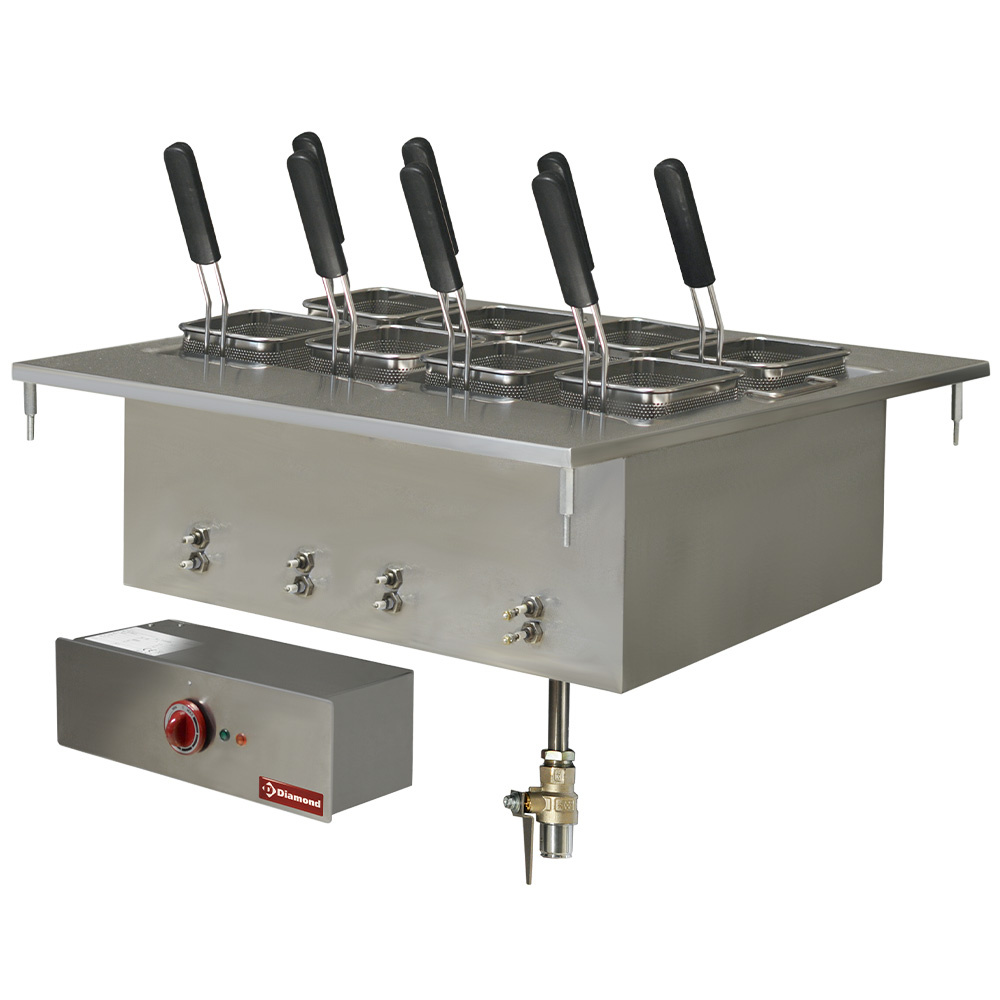 Cocedor de pasta eléctrico 40 litros de incastrar