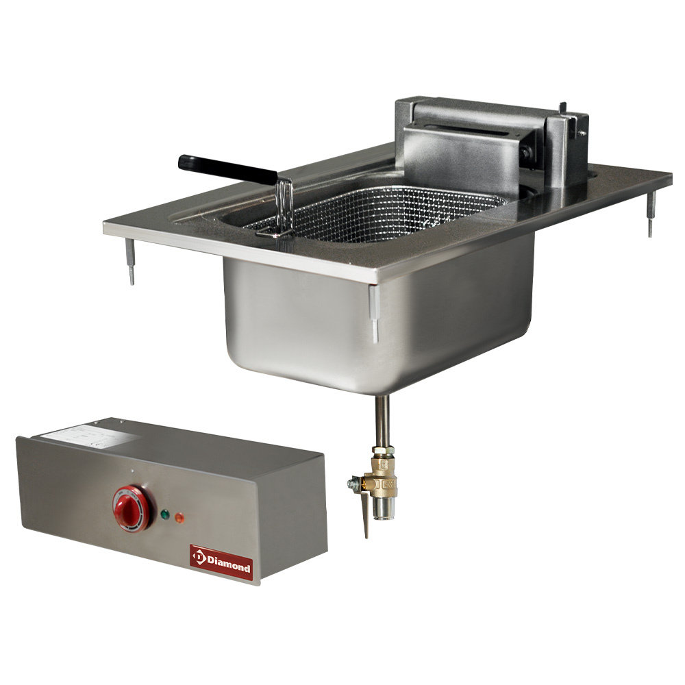 Freidora electrica, 1 cuva 10 litros de incastrar