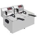 Freidora eléctrica de mesa 2x 7 litros