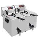 Freidora eléctrica de mesa 2x 8 litros + grifo