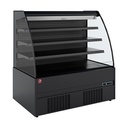 Mueble refrigerado semi-mural, autoservicio, abierto, con cortina - FULL BLACK