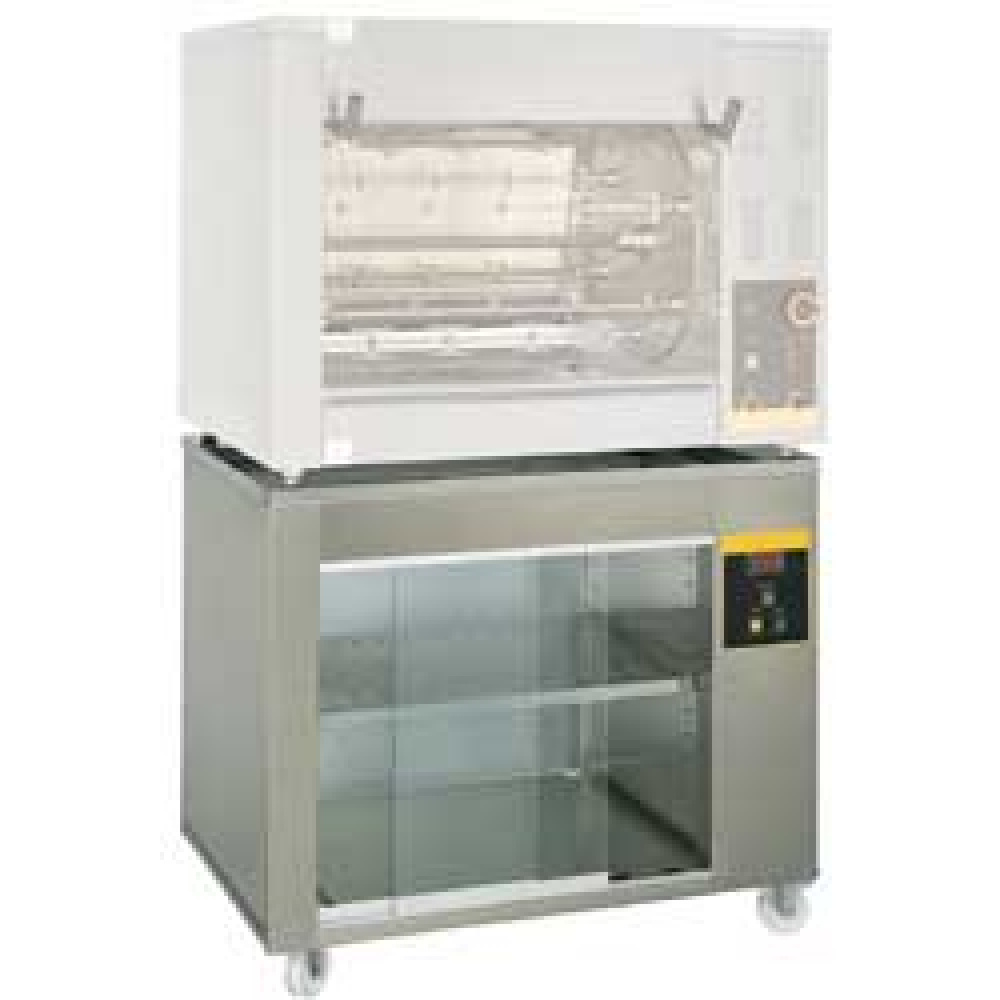 Estufa sobre ruedas, para horno de asados 70 pollos - 1600 mm