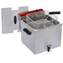 Freidora eléctrica de mesa 12 litros + grifo
