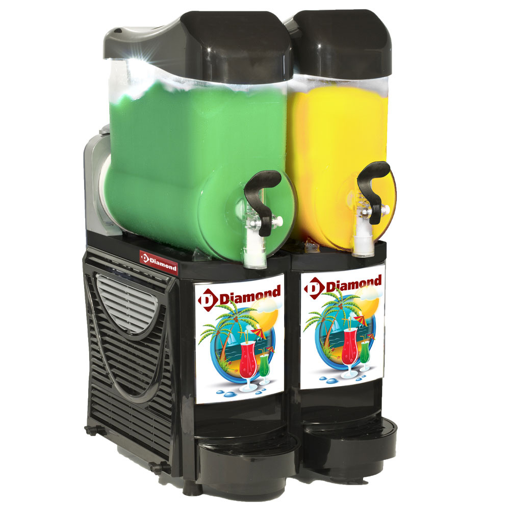 Máquina/distribuidor granita y sorbeto, 2x 10 litros