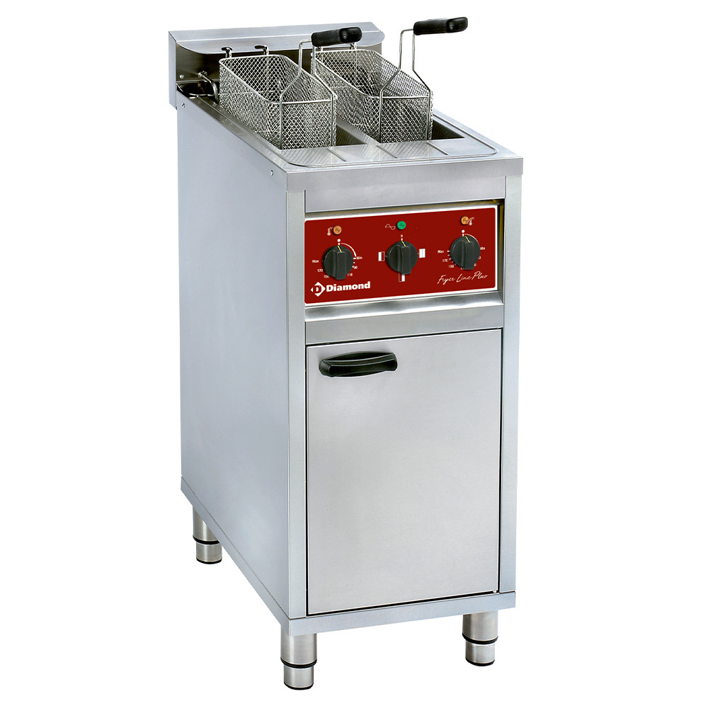 Freidora electrica 2x10 litros su mueble