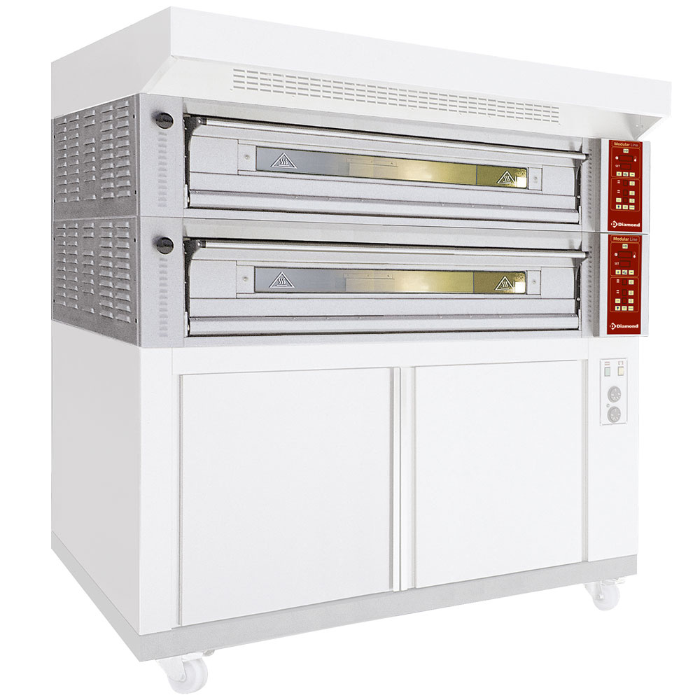 Horno modular eléctrico 6 platinas, capacidad 6x 600x400 mm