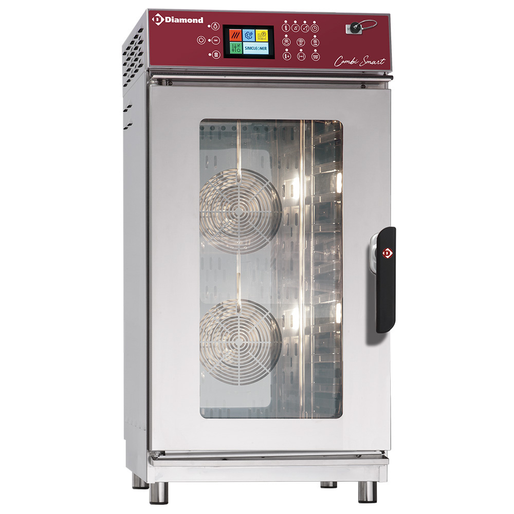 Horno eléctrico vapor/convección  11x GN1/1 Touch Screen  + Auto-Cleaning