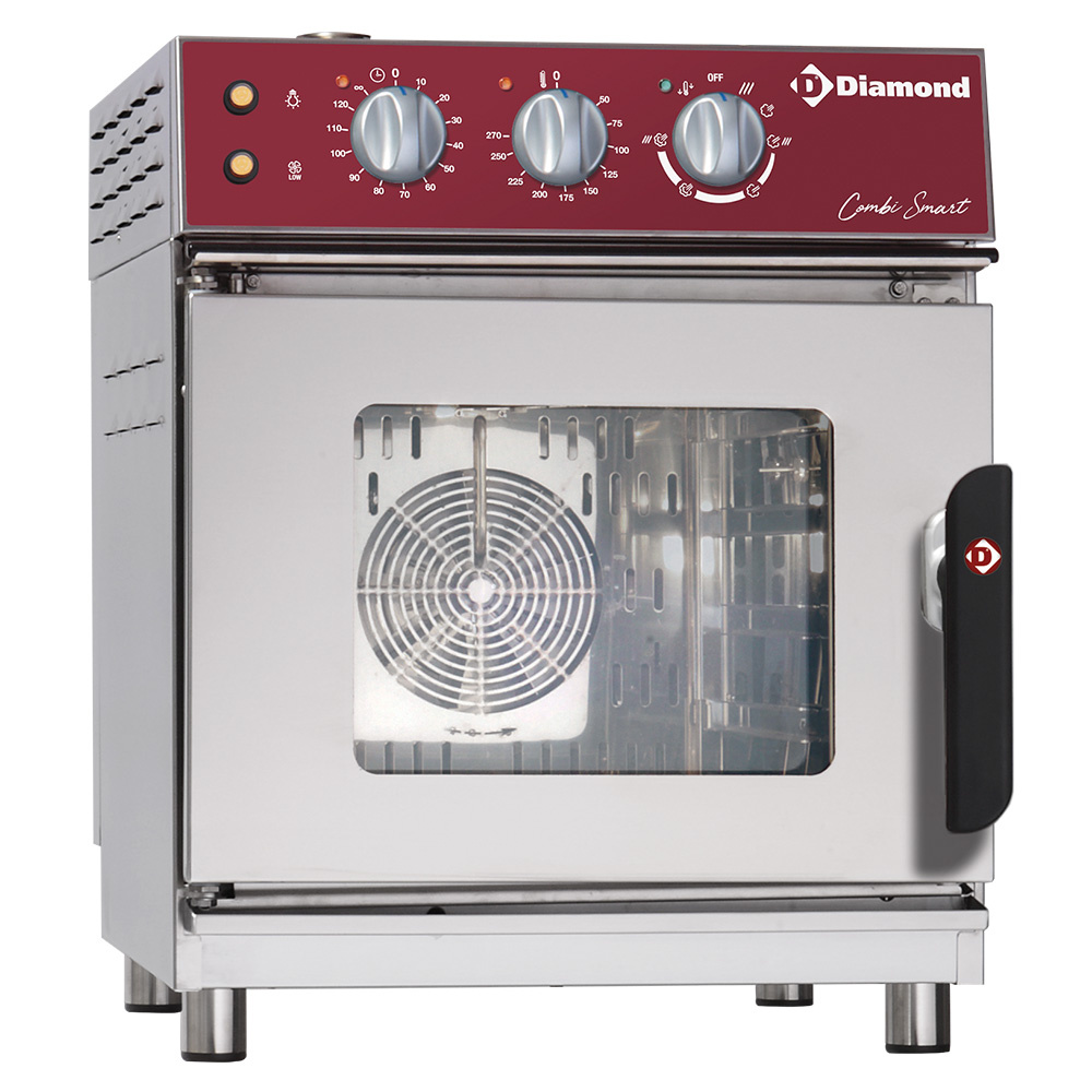 Horno eléctrico vapor/convección, 4x GN2/3 mecánico
