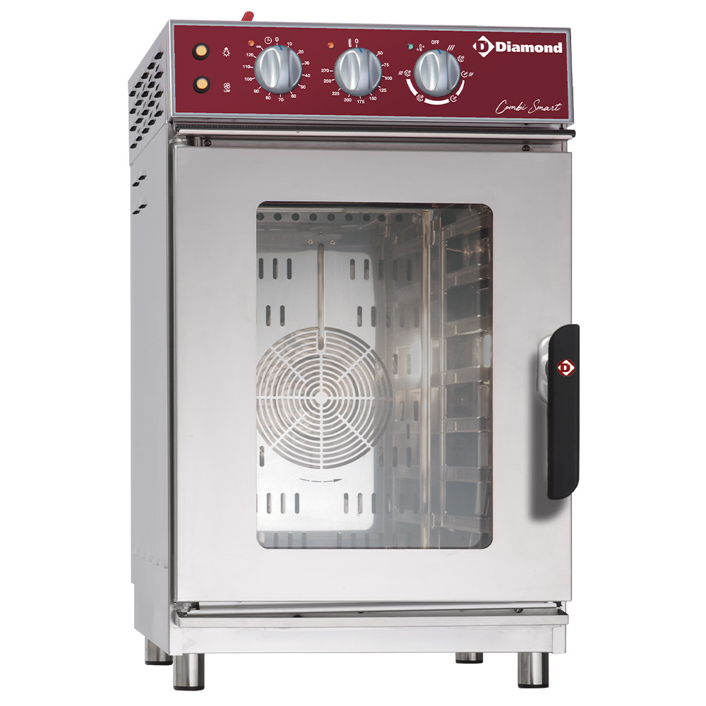 Horno eléctrico vapor/convección, 7x GN1/1 mecánical