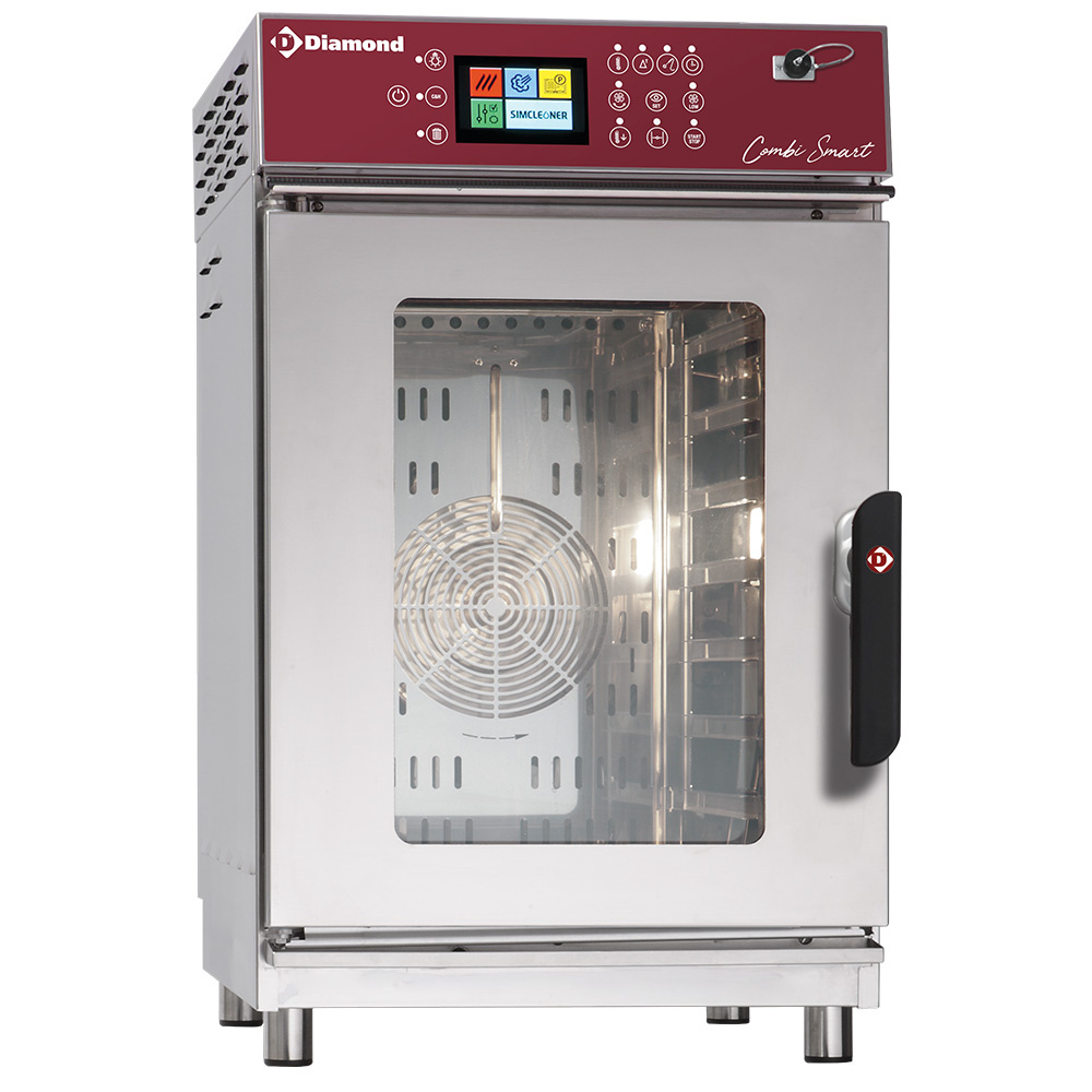 Horno eléctrico vapor/convección, 7x GN1/1 Touch Screen  + Auto-Cleaning