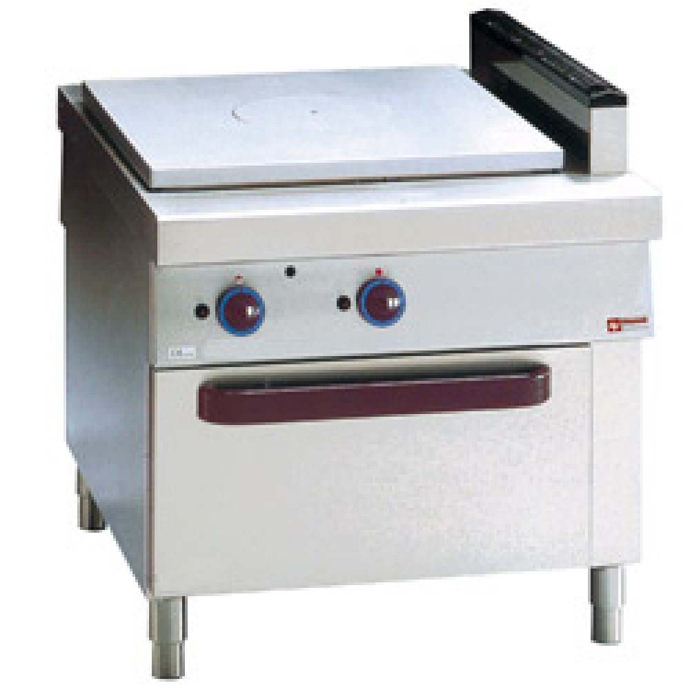 Cocina a gas con placa incandescente, horno de gas "travieza central"