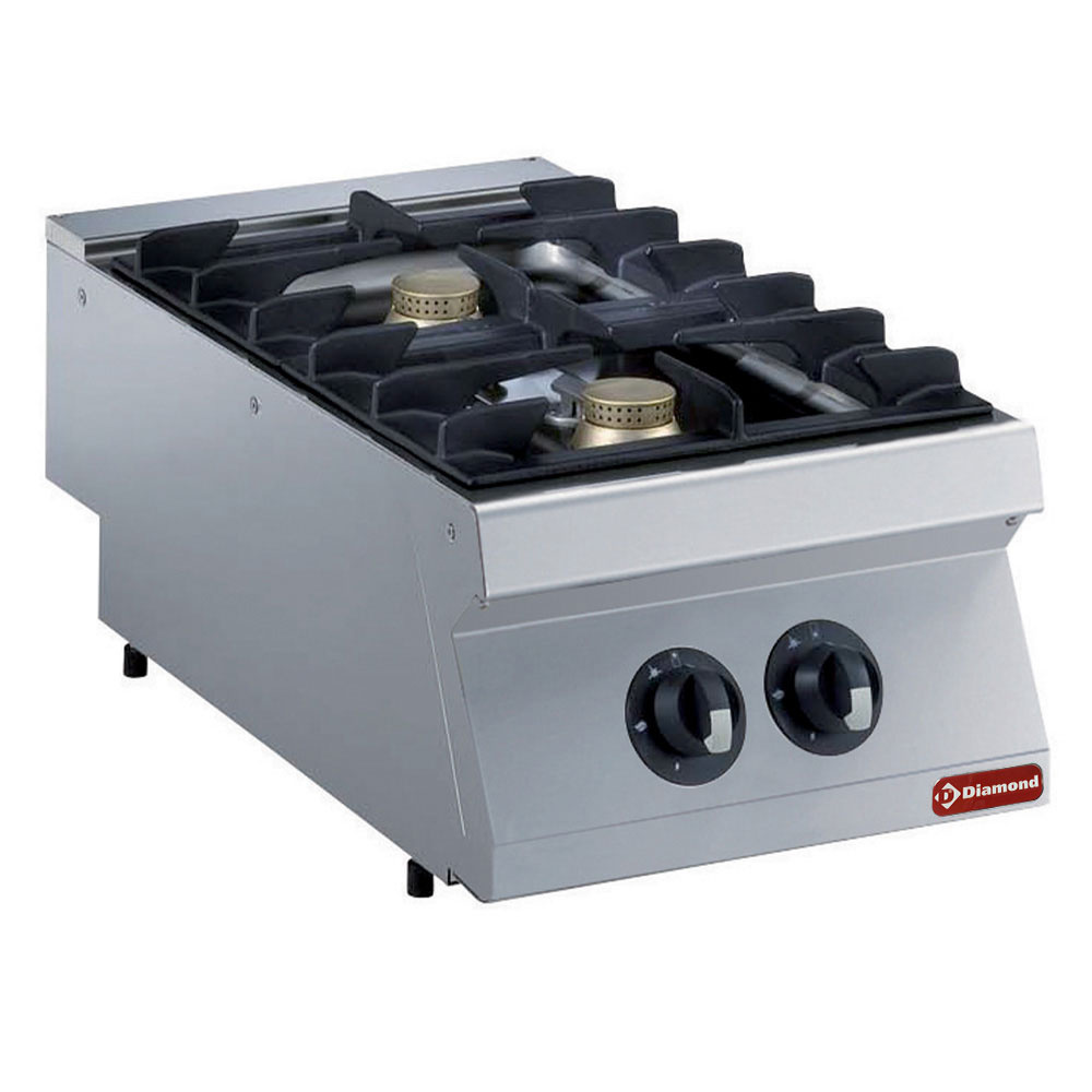 Cocina a gas 2 fuegos, 2x 5-5 KW -TOP-