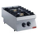 Cocina a gas 2 fuegos, 2x 5-5 KW -TOP-