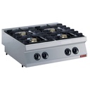 Cocina a gas 4 fuegos, 4x 5,5 kW -TOP-