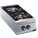 Cocina a gas de 2 fuegos vivos -TOP- "POWERFUL"