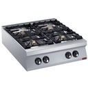 Cocina a gas de 4 fuegos vivos -TOP-