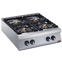 Cocina a gas de 4 fuegos vivos -TOP- "POWERFUL"
