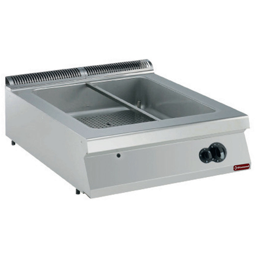Baño Maria a gas, 8 GN 1/3 h150 mm -TOP-