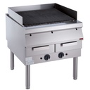 Parrilla a gas, sobre basamento