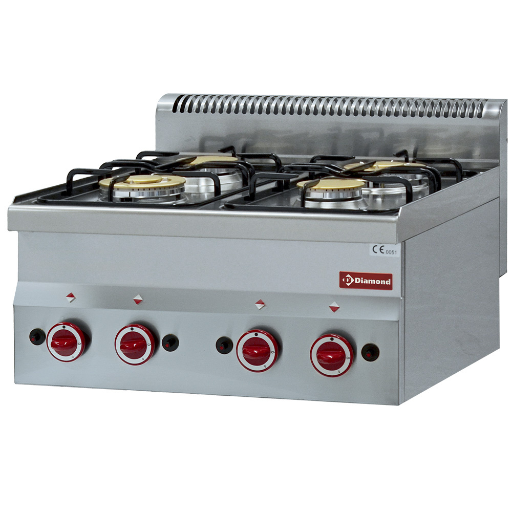 Cocina de 4 fuegos a gas -Top-